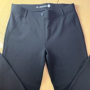 Betabrand Cropped Work Pants Yoga Black W0249 Medium M 6 8 Stretch Pull-on Capri
